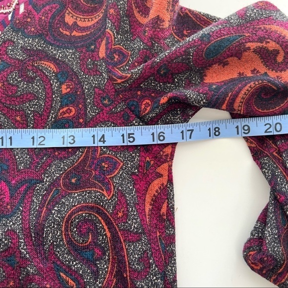 Blue Rain Paisley Long-Sleeve Dress - Picture 7 of 8